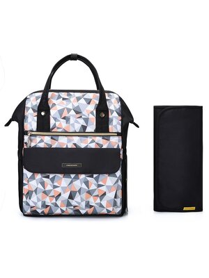 mommore กระเป๋าคุณแม่ กระเป๋าสัมภาระคุณแม่ กระเป๋าแม่ลูกอ่อน รูปแบบทันสมัย กันน้ำ พร้อมแผ่นรองเปลี่ยนผ้าอ้อม คุณภาพสูง เหมาะสำหรับเดินทางมาก (ฺBlack)