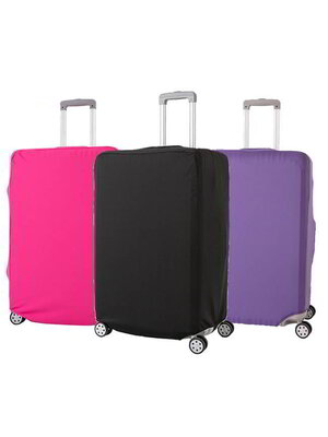 (ผ้ายืด สีเรียบ ขนาด S) ผ้าคลุมกระเป๋าเดินทาง ขนาด 18 - 20 นิ้ว มี 3 สีให้เลือก (ดำ ชมพู ม่วง เทา)