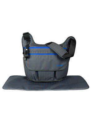 Ecosusi กระเป๋าคุณแม่ กระเป๋าสัมภาระคุณแม่ กระเป๋าแม่ลูกอ่อน ทรงกระเป๋าแมสเซนเจอร์ เดินทางสะดวก แขวนรถเข็นได้ คุณภาพสูง (สีเทาเข้ม)