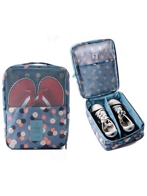 DINIWELL กระเป๋าใส่รองเท้าสำหรับเดินทาง หรือเล่นกีฬา ผลิตจากโพลีเอสเตอร์คุณภาพดี กันน้ำ มี 5 สี 5 ลายให้เลือก