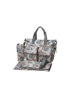 Ecosusi กระเป๋าคุณแม่ กระเป๋าสัมภาระคุณแม่ กระเป๋าแม่ลูกอ่อน แขวนรถเข็นเด็กได้ หิ้ว หรือสะพายไหล่ได้ (Grey)