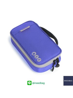 ฺBagsmart กระเป๋าจัดระเบียบอิเล็กทรอนิกส์ กระเป๋าใส่สายชาร์จ กระเป๋าใส่ฮาร์ดดิสก์ กระเป๋าใส่อุปกรณ์ไอที มีสองชั้น ช่องเยอะพิเศษ มีหูหิ้วพกพาสะดวก (น้ำเงิน)