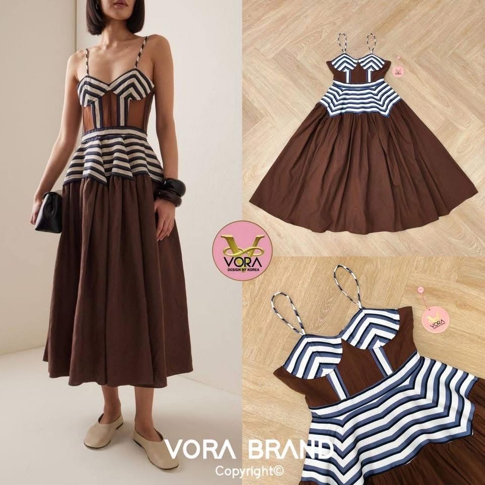 Dress ยาว สายเดี่ยว ช่วงอกมีฟองน้ำจัดทรงให้ค่ะ ช่วงเอวเข้ารูป ชายกระโปรงจับจีบบานสวย เนื้อผ้าหนามีน้ำหนัก เป็นทรงสวยมากค่ะ ซับในทั้งชุด ใส่สบาย : สินค้าคุณภาพ (พร้อมส่ง)