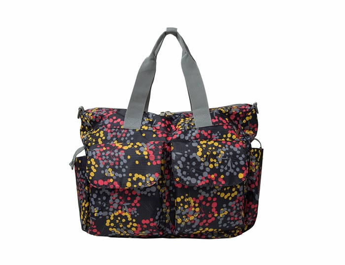 Ecosusi กระเป๋าคุณแม่ กระเป๋าสัมภาระคุณแม่ กระเป๋าแม่ลูกอ่อน แขวนรถเข็นเด็กได้ หิ้ว หรือสะพายไหล่ได้ (Black)