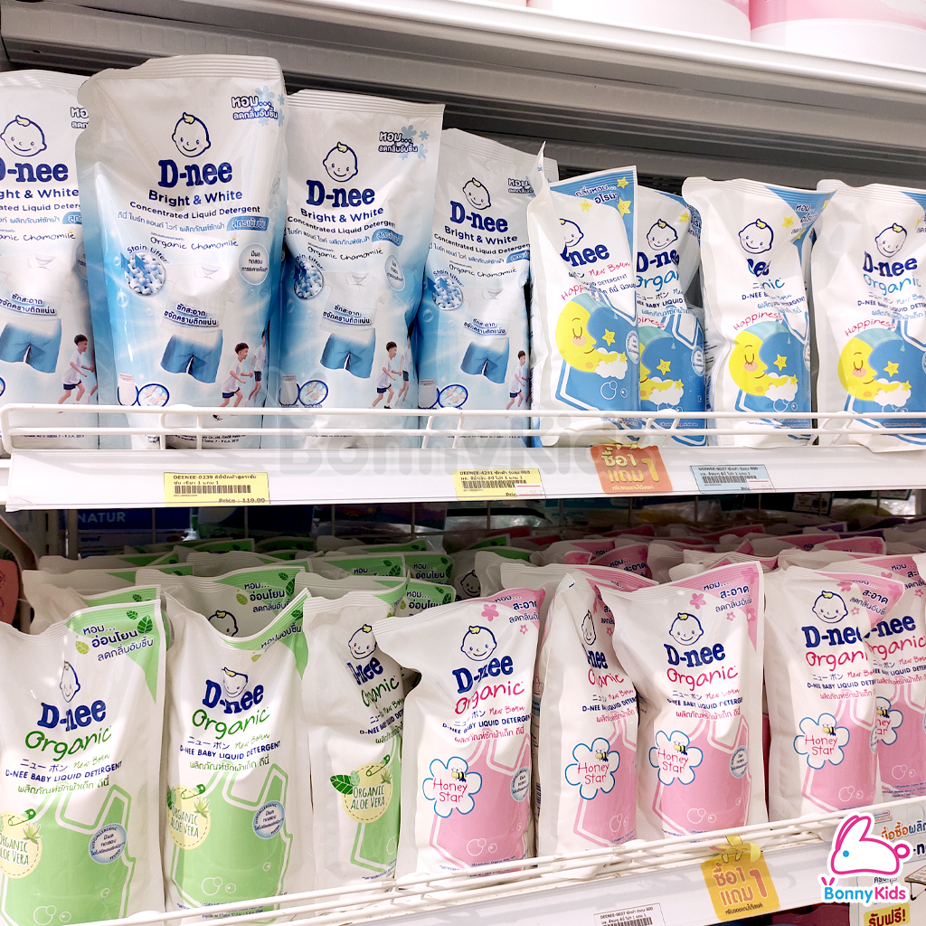 D-NEE (ดีนี่) ผลิตภัณฑ์ซักผ้า ชนิดน้ำ รุ่นถุงรีฟิล ขนาด 600 มล.