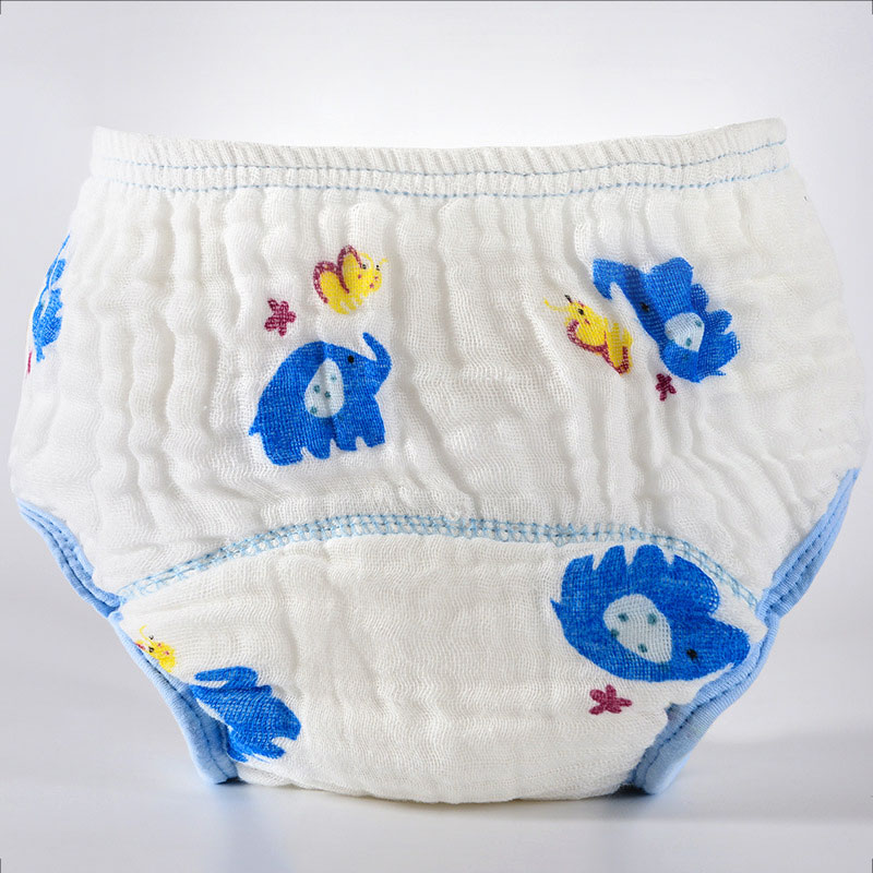 กางเกงผ้าอ้อมเด็กซักได้ กางเกงซับฉี่เด็ก กางเกงผ้าอ้อมสาลู 100%Cotton Muslin กางเกงกันฉี่ กางเกงผ้าอ้อมซับฉี่ ขอบขาสองชั้น