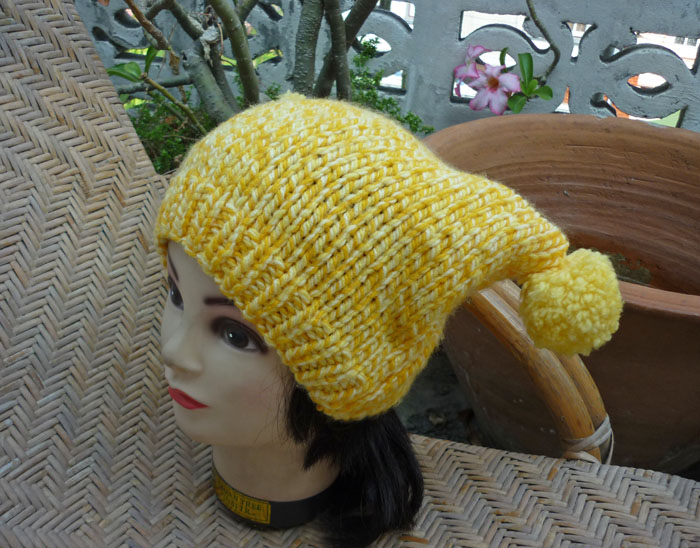 หมวกไหมพรมจุดเหมียว น่ารักมากก