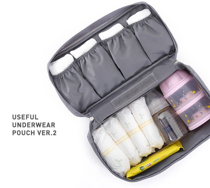 กระเป๋าใส่ชุดชั้นใน และกางเกงชั้นในพกพาสะดวก ผลิตจากไนล่อนกันน้ำ (มี 8 สีให้เลือก)