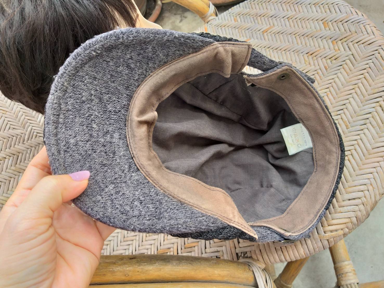 หมวกติงลี่ หมวกแฟลตแค็ป ไหมถักสวยมาก