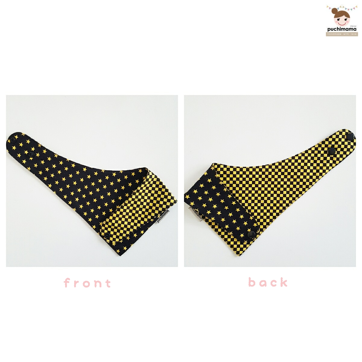 Puchimama "Reversible Bandana" Bib"