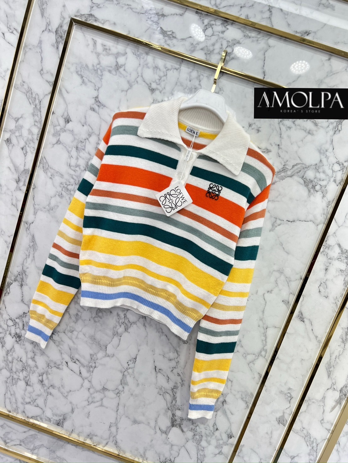 SWEATER LOEWE KNIT เนื้อผ้าดีม๊าก ผ้าใส่สบายมากกกก ห้ามพลาดเลยนะคะ ใส่สบายสุดๆ : สินค้าคุณภาพ (พร้อมส่ง)