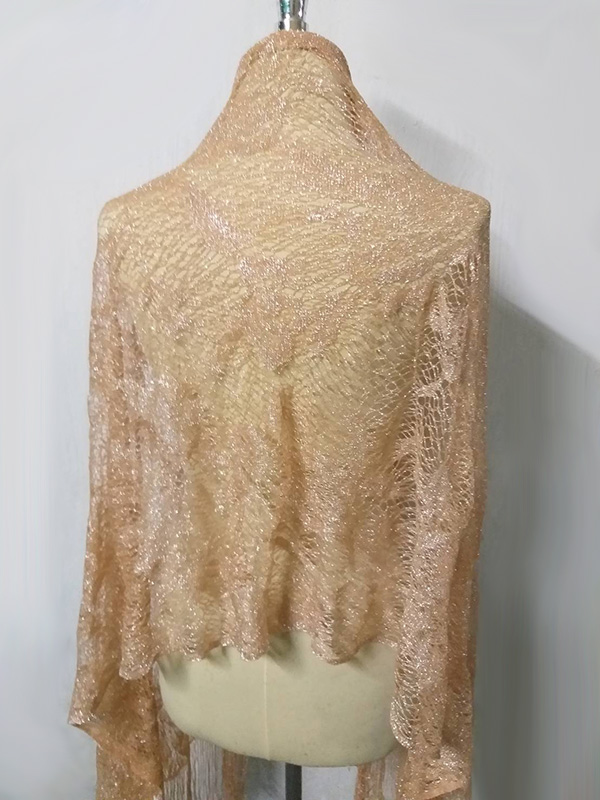 ผ้าคลุมออกงาน สีส้มนู้ด สวยมาก (ของใหม่)