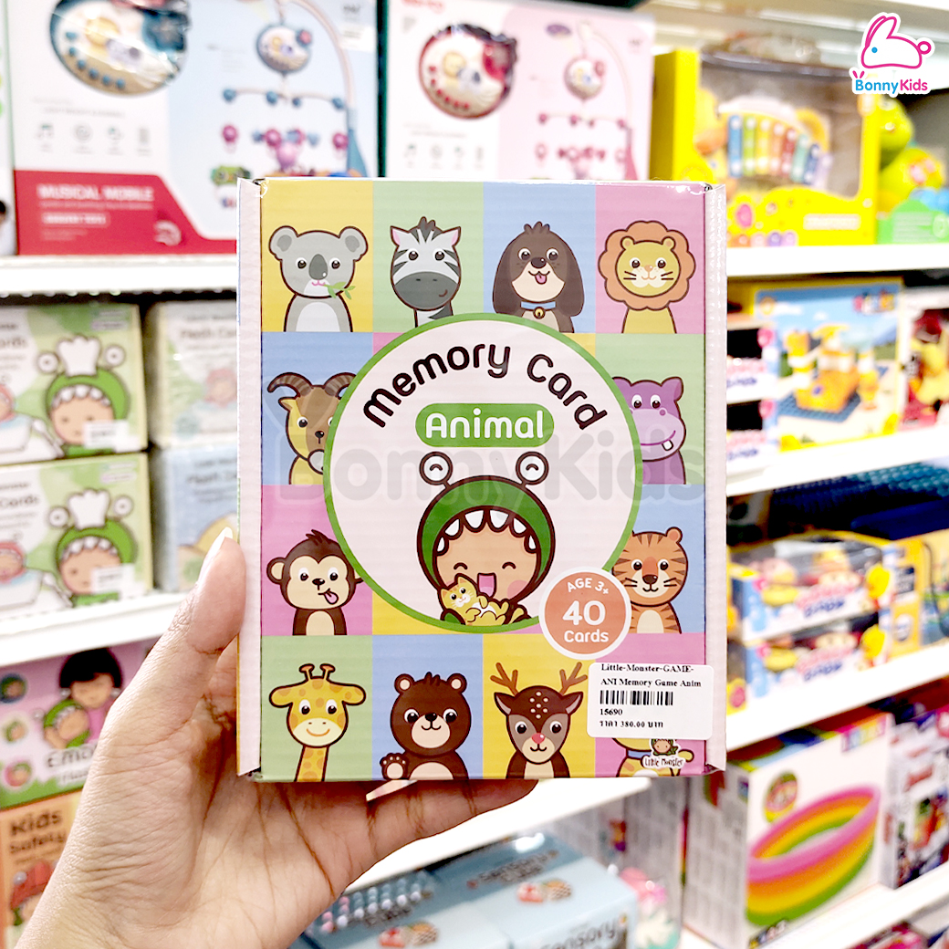 Little Monster (ลิตเติ้ลมอนเตอร์) Memory Card เซ็ตเติมคำศัพท์และพัฒนาการลูก เกมจับคู่ภาพ