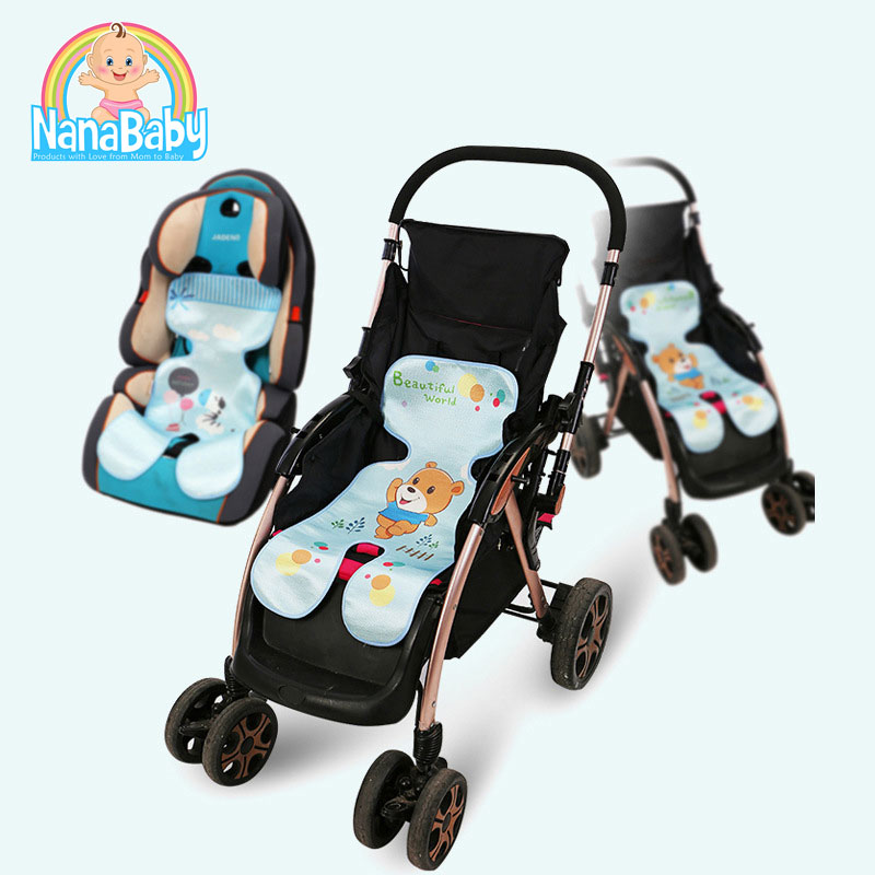 NanaBaby แผ่นรองรถเข็นเด็ก เบาะรองรถเข็น เบาะรองคาร์ซีท 3D Air Mesh Cool เบาะรองนั่งคาร์ซีท ผ้ากันน้ำ นั่งเย็นสบาย
