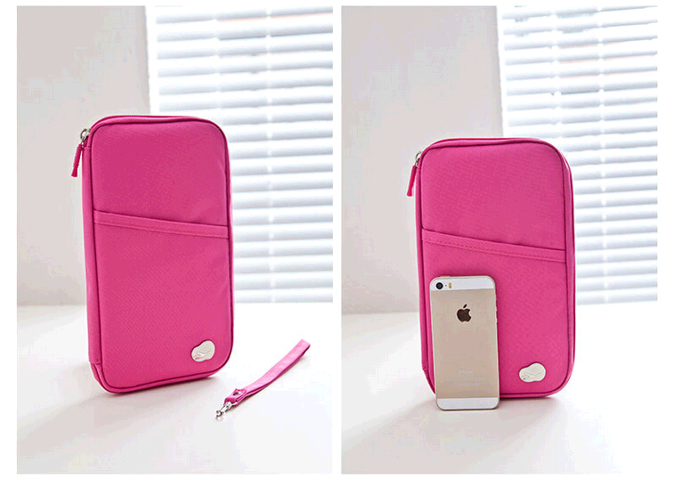 กระเป๋าใส่พาสปอร์ต กระเป๋าใส่หนังสือเดินทาง อเนกประสงค์ มีสายคล้องมือ ใส่เอกสารได้เยอะ พกพาสะดวก กันน้ำ คุณภาพดี