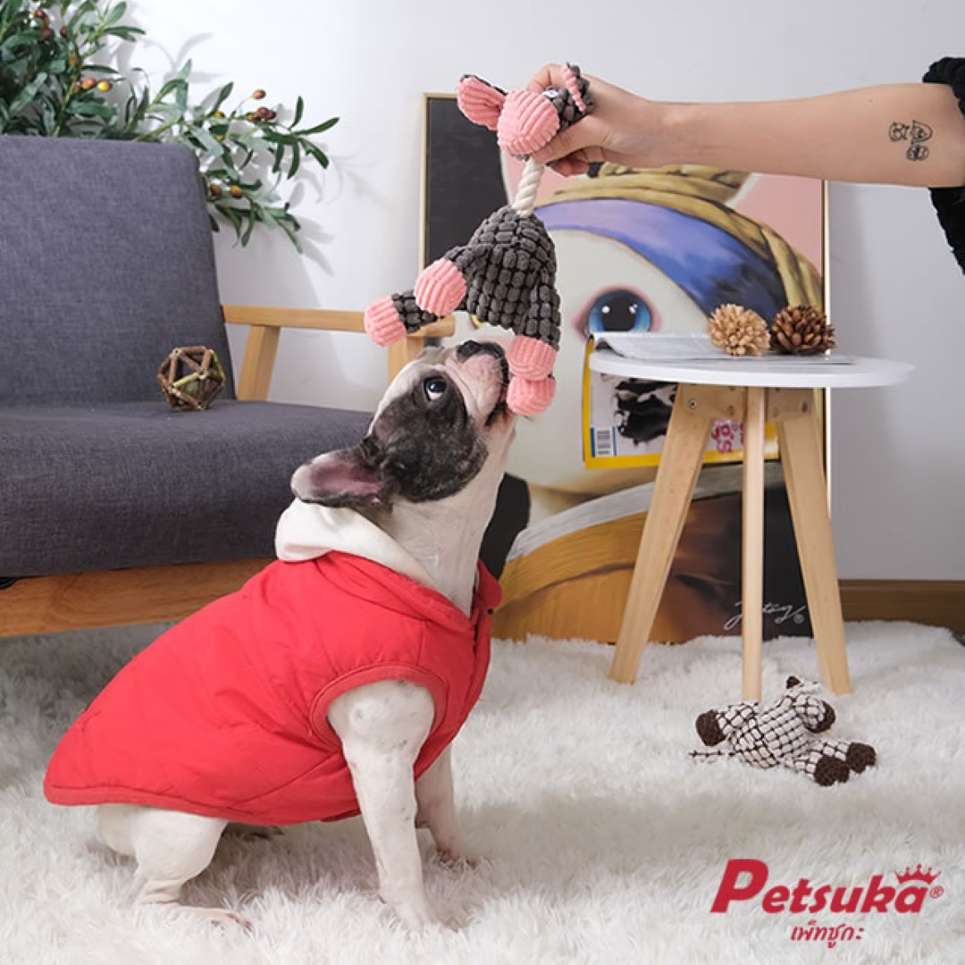 ตุ๊กตาวัว Petsuka ของเล่นสัตว์เลี้ยง มีเสียง
