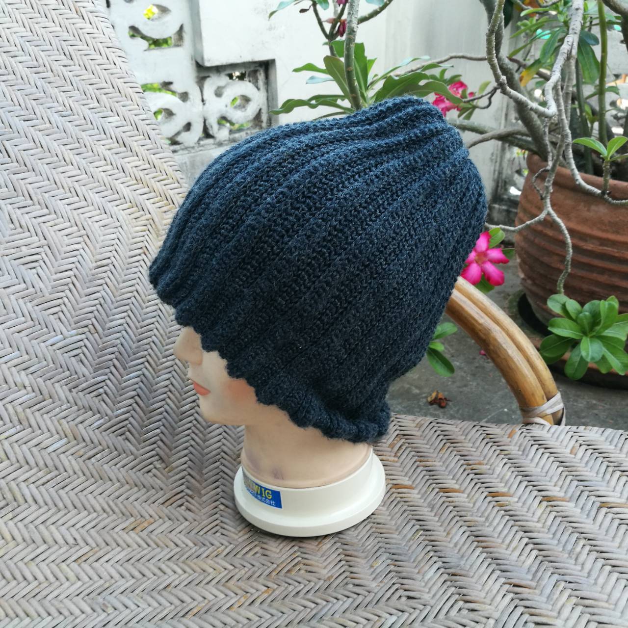 หมวกไหมพรมขนสัตว์หนาทบ 2 ชั้น อุ่นมากกก