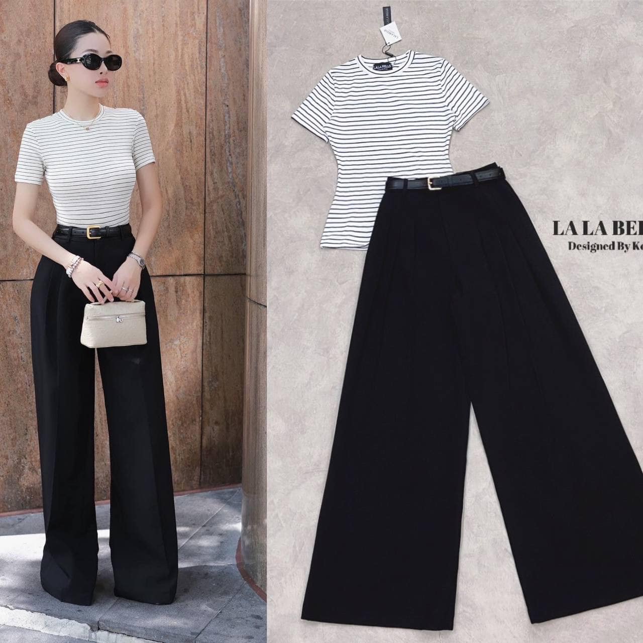 เซต3ชิ้นรุ่นนี้คือจึ้งใจมากเสื้อยืดเข้ารูป คอกลมแขนสั้นลายริ้วลายทางใส่คู่กาเกงผ้าสูท อัดกาวตีจีบด้านหน้ามีกระเป๋ากางเกงใส่คู่กางเกง ขายาวทรงสวยอัดกาวอย่างดี ใส่สบาย : สินค้าคุณภาพ (พร้อมส่ง)