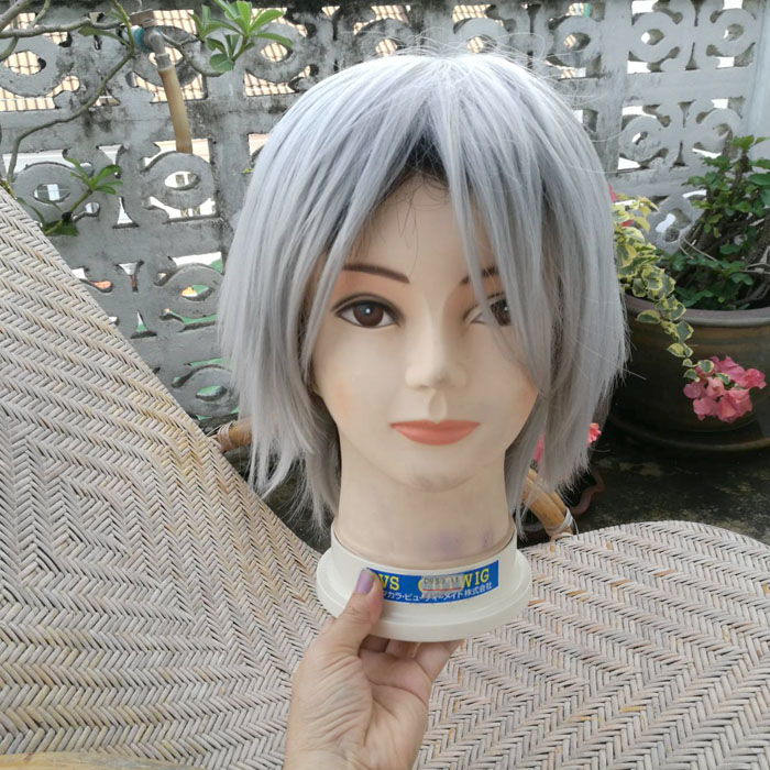 วิกผมสั้น PRICHARA สีเทาบรอนด์ จากญี่ปุ่น สวยมาก