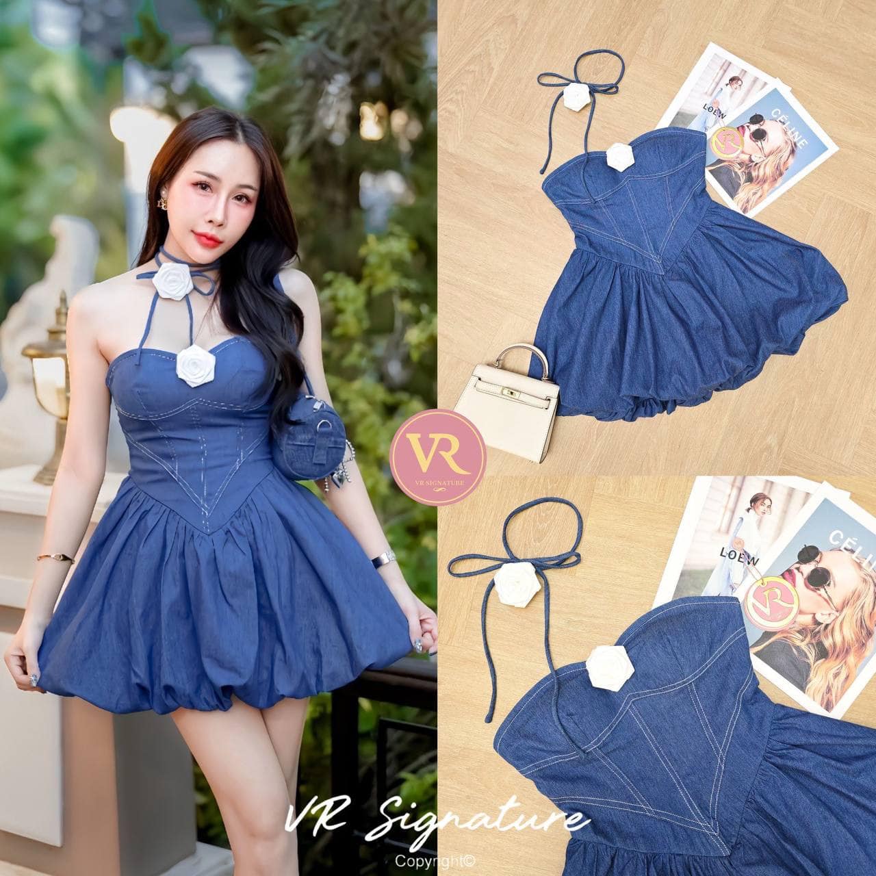 Jumpsuit เกาะอก ตัวสั้น อกมีฟองน้ำจัดทรงให้ค่ะ มีซิลิโคนกันลื่นให้ค่ะ แต่งเข็มกลัดดอกไม้ช่วงอก ช่วงเอวเข้ารูป ชายกระโปรงจับจีบทรงบอลลูนสวย ด้านในเป็นกางเกงขาสั้นไม่ต้องกลัวโป๊เลยค่า ใส่สบาย : สินค้าคุณภาพ (พร้อมส่ง)