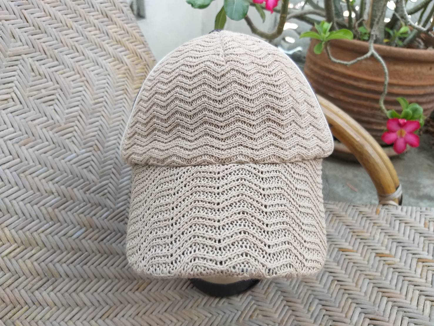 หมวกแก๊ปไหมถัก เก๋มากก สวยยย