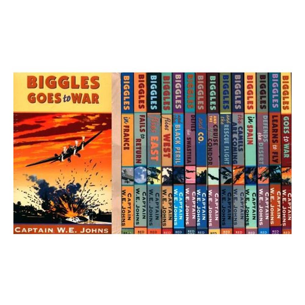 Captain W. E. Johns : BIGGLES 15 Book Collection from Red Fox : Adventures of James Bigglesworth : เซตหนังสือบีกเกิล 15 เล่ม เหมาะกับเด็ก 9+
