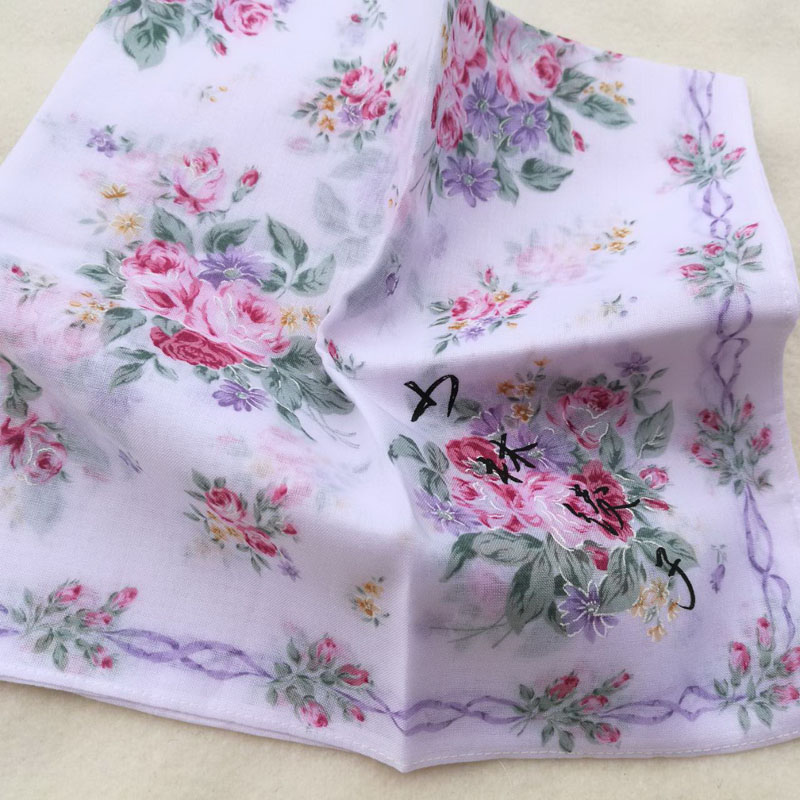 ผ้าเช็ดหน้าสุดหวาน สวยมากก