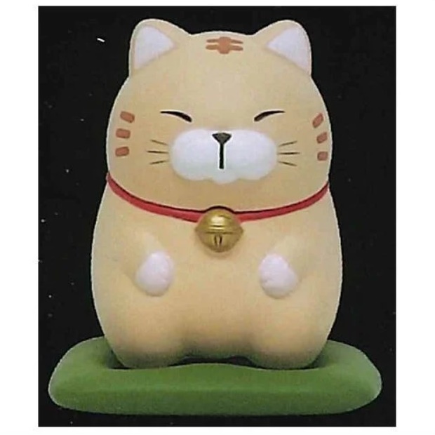 กาชาปองตุ๊กตาแมว Higemanju Sitting Properly on a Zabuton Figure 2