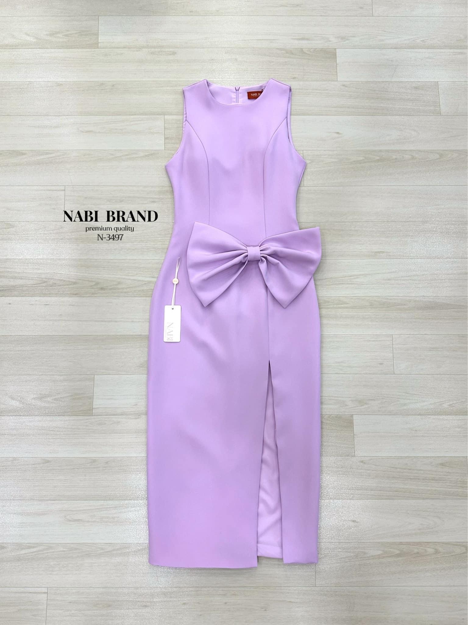 เดรสแขนกุดยาวสีม่วงพาสเทล สีสวยละมุน น่ารักมากก เพิ่มความน่ารักความแซ่บหลัง กับ โบว์ใหญ่และมีผ่าด้านหน้าทรงAเล็กน้อย ใส่สบาย : สินค้าคุณภาพ (พร้อมส่ง)