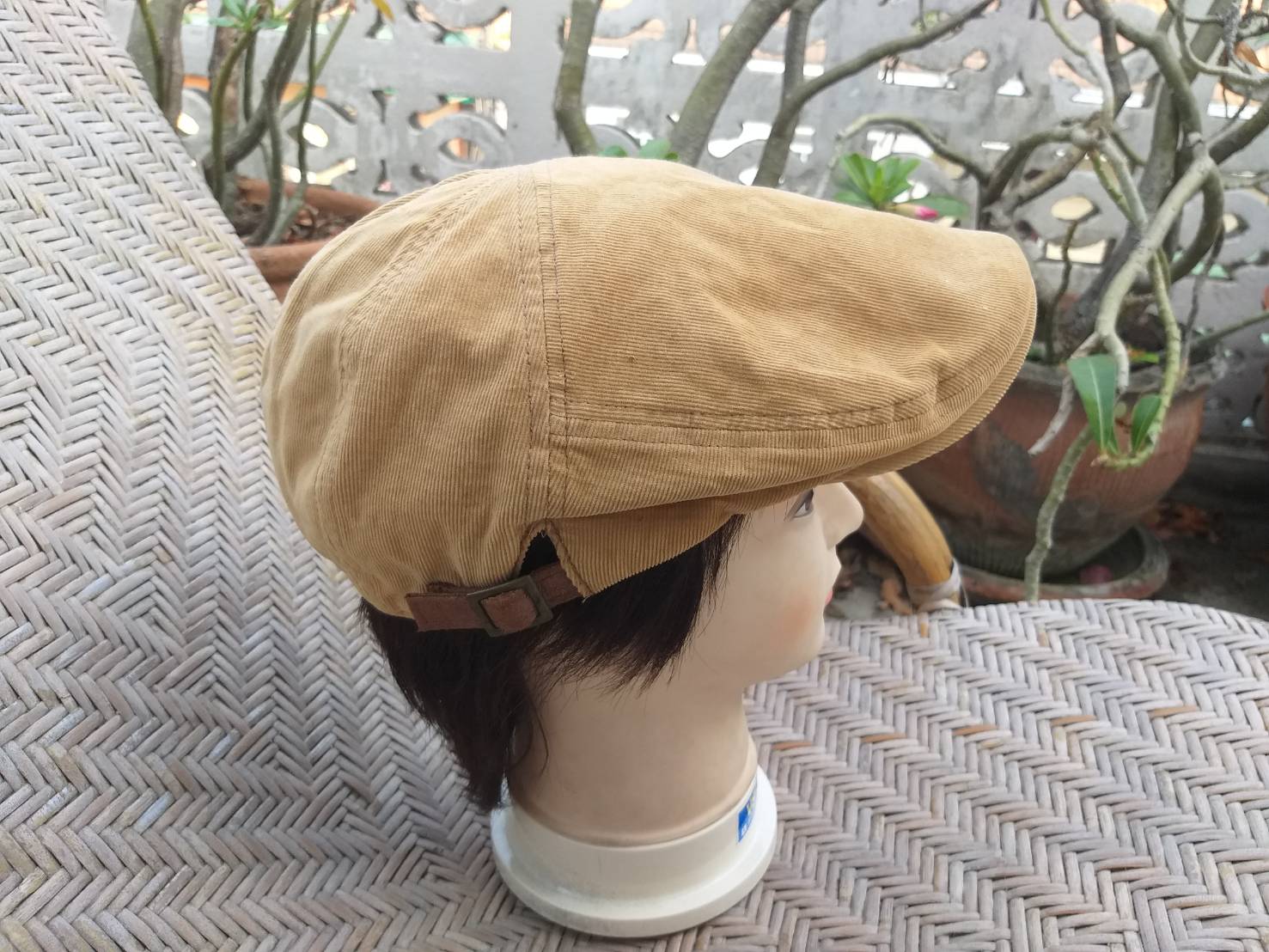 หมวก flat cap หมวกติงลี่ grace hat ผ้าลูกฟูก