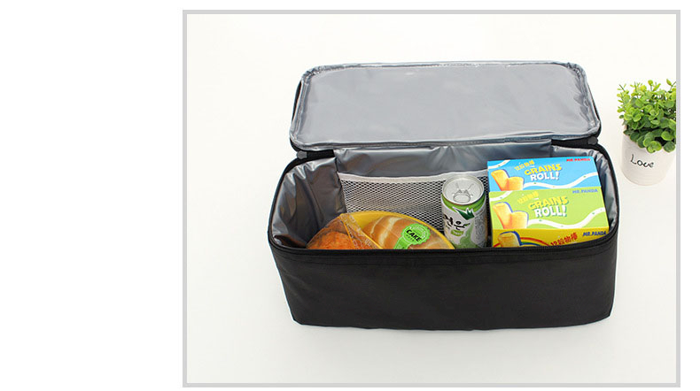 กระเป๋าเก็บความเย็น สะพายได้ เป็นตาข่าย เก็บอุณหภูมิร้อน-เย็น รูปทรงสวย เก๋ กะทัดรัด คุณภาพดี มีดีไซน์ (สีดำ)