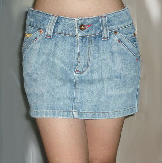 กระโปรงยีนส์ฟอกแบรนด์ดัง Nobody 30.5-35-11