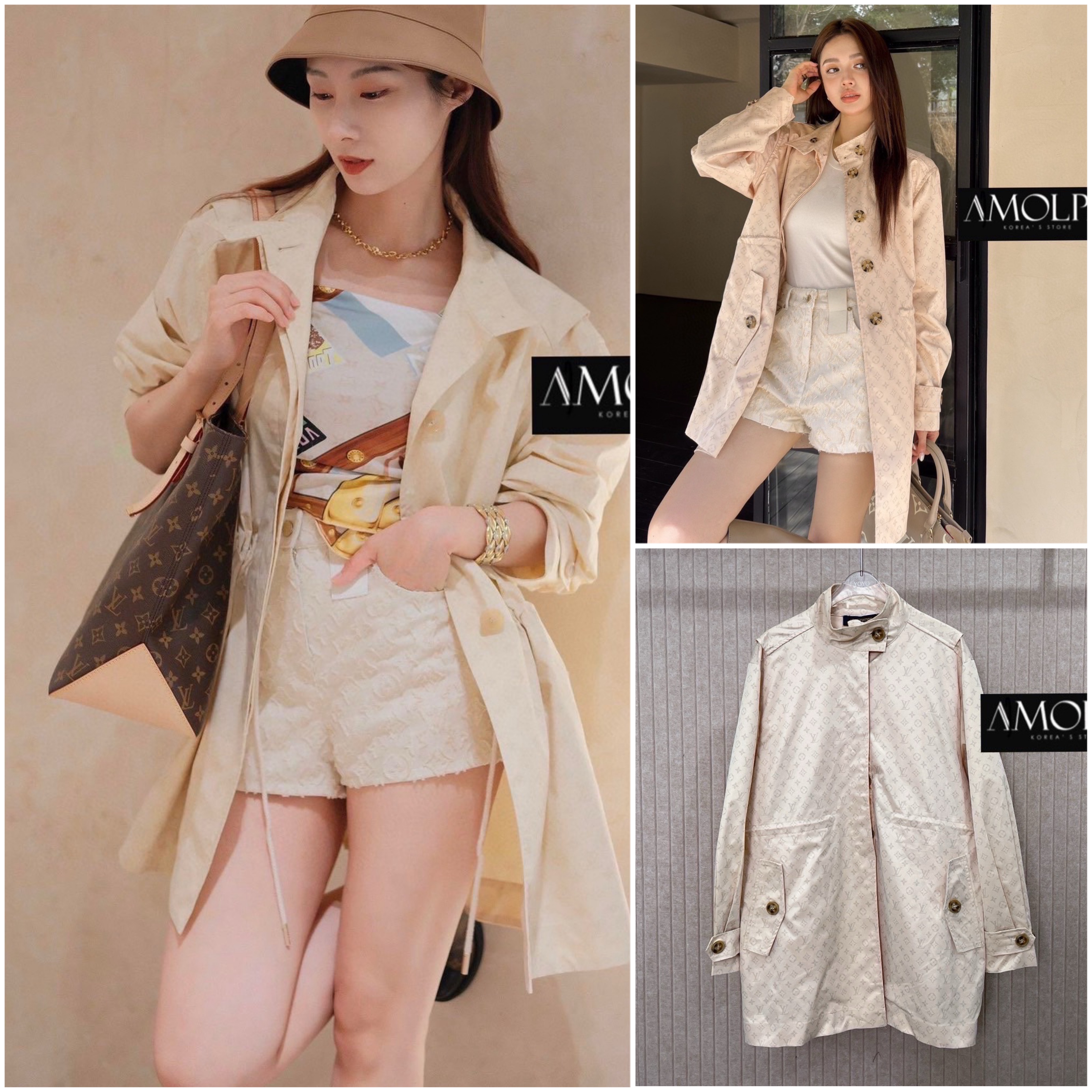 โค้ชตัวยาว MONOGRAM TOILE TRENCH COAT LOUIS VUITTON SS24 งานHIEND สุดๆ ห้ามพลาด งานดีสุดๆ ค่ะ ใส่แล้วสวย หรู ไฮโซ มาก : สินค้าคุณภาพ (พร้อมส่ง)