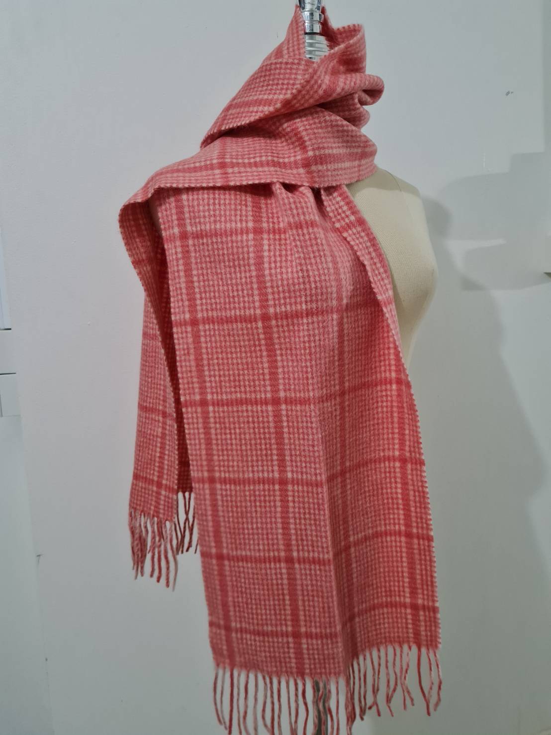 ผ้าพันคอ 100% Wool (ของใหม่) สีสวย หนานุ่ม