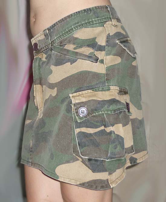 กระโปรงลายพรางย้อยข้าง น่ารักมาก 31-38-13