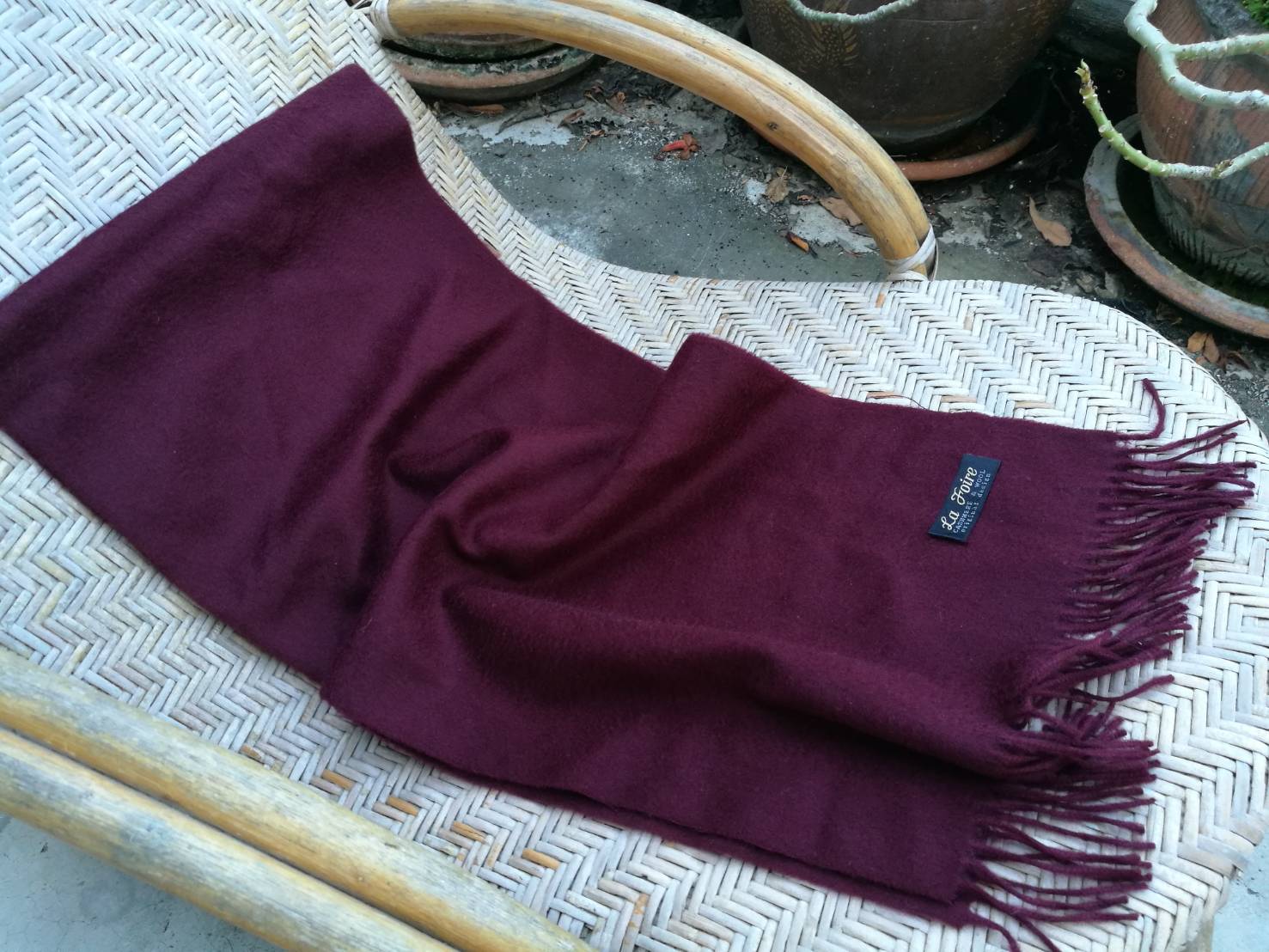 ผ้าพันคอ Cashmere ผสม Wool (ของใหม่)