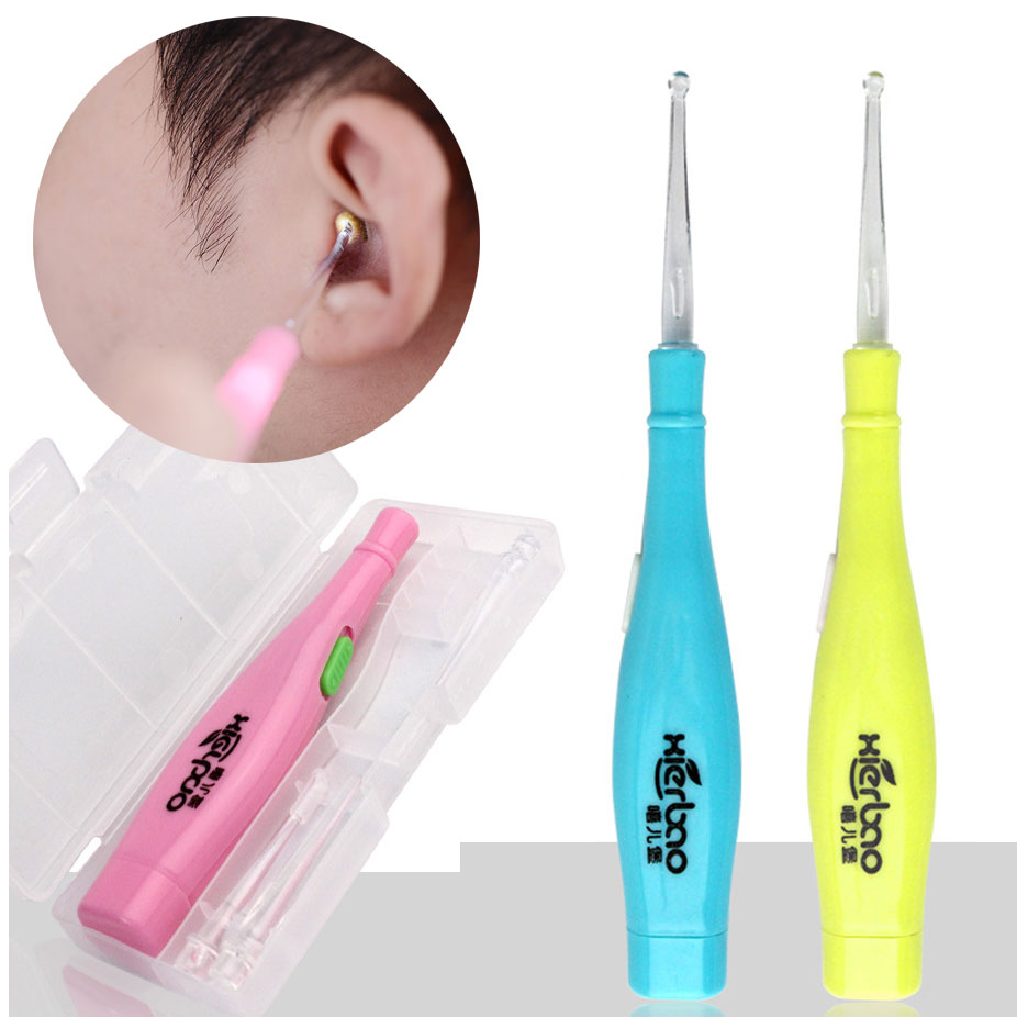 ที่แคะหูเด็ก-ผู้ใหญ่ มีไฟส่อง เปลี่ยนหัวได้ พร้อมกล่องเก็บอย่างดี แถมถ่านในตัว