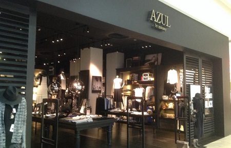 สายเข็มขัดหนังแท้สีดำ AZUL BY MOUSSY