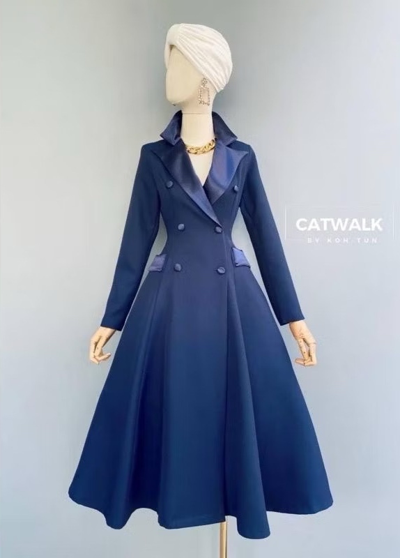 เดรสปกเลื่อมกระโปรงบาน+กระโปรงสุ่ม งานผ้าเนื้อดี ผ้าสวยสุดๆ ใส่สบาย : สินค้าคุณภาพ (พร้อมส่ง)