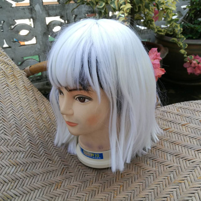 วิกผมสั้น PRICHARA สีขาวมุก จากญี่ปุ่น สวยมาก
