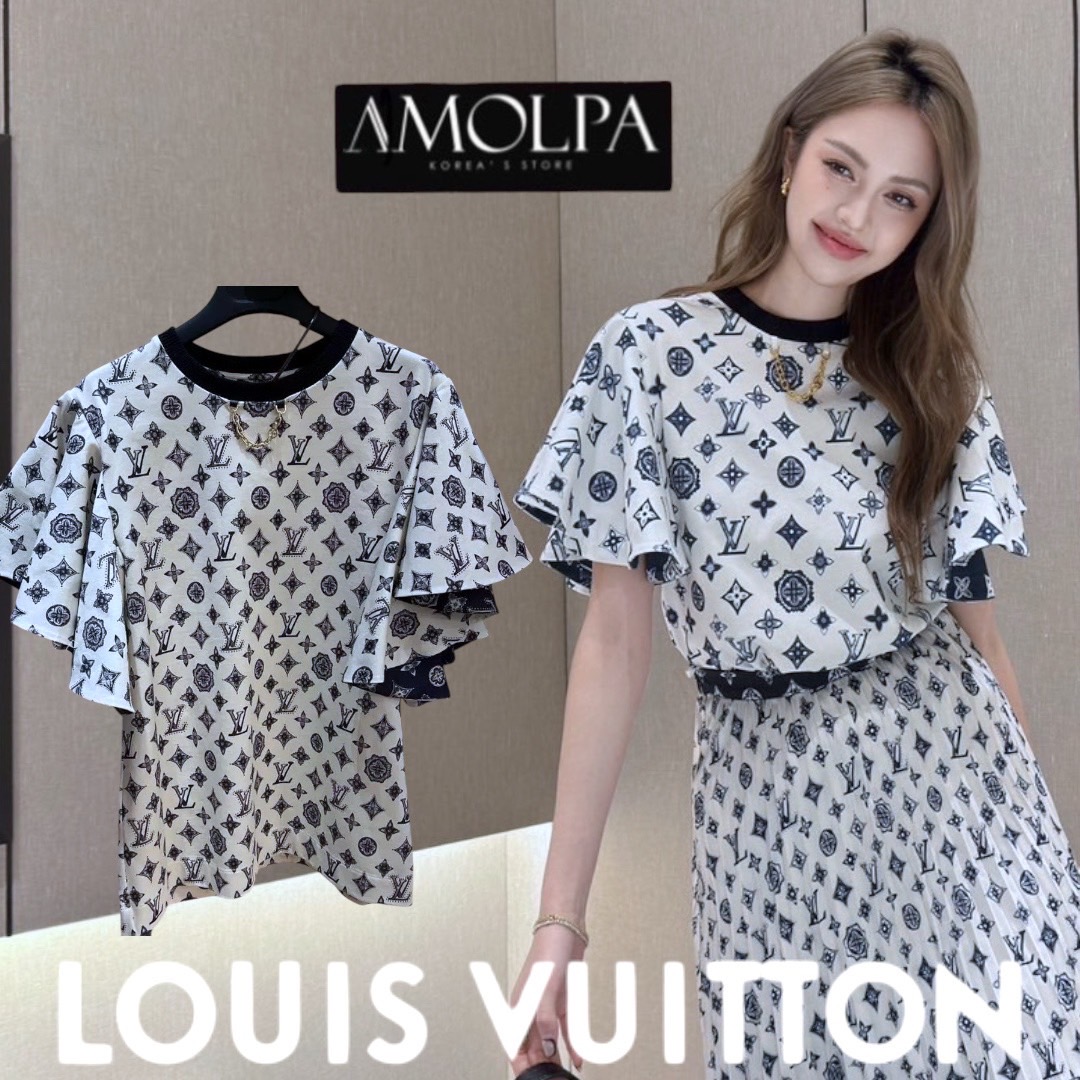 เสื้อยืด LV งานน่ารักมาก ผ้า ใส่สบายมากก ใส่สบาย : สินค้าคุณภาพ (พร้อมส่ง)