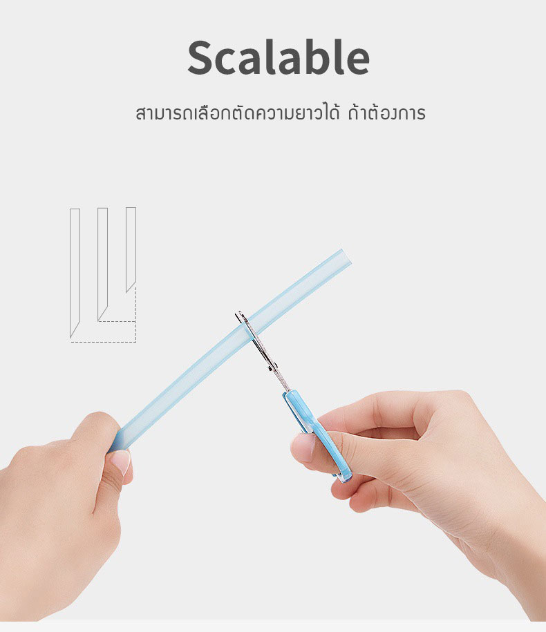 [6 หลอด] หลอดดูดซิลิโคนรักษ์โลก สำหรับเด็กหัดดื่ม และทุกคนในครอบครัว