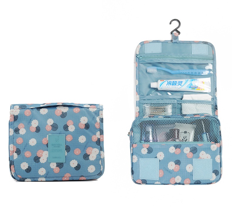 DINIWELL กระเป๋าใส่อุปกรณ์อาบน้ำ แขวนได้ สำหรับเดินทาง ท่องเที่ยว พกพาสะดวก ผลิตจากโพลีเอสเตอร์คุณภาพสูง