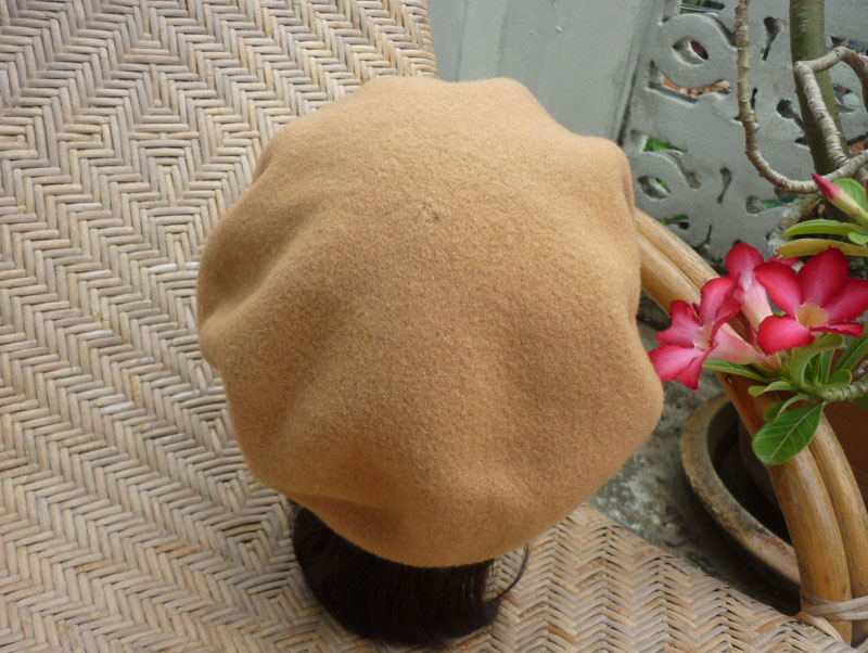 หมวกเบเร่ต์ 100 %wool สีสวยมาก