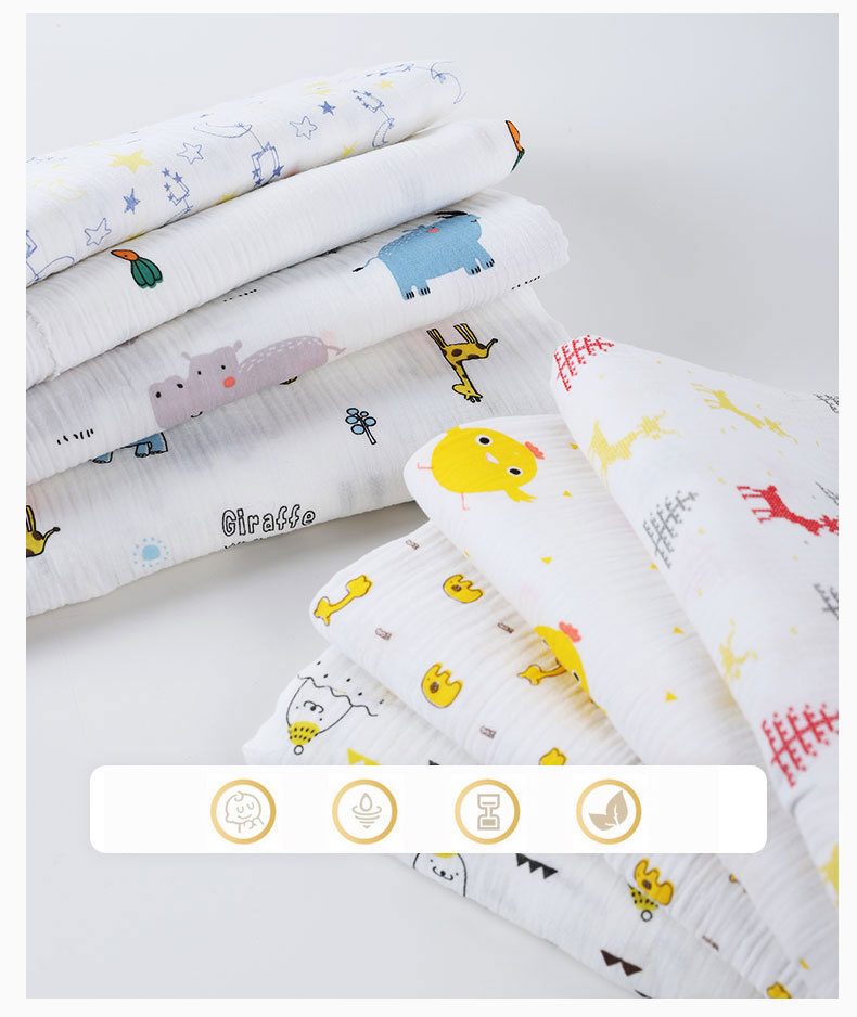 [แพ็ค 3 ผืน] ผ้าอ้อมเด็กสาลู NanaBaby ฝ้ายมัสลิน100% ห่อตัว ขนาด 27*27 นิ้ว เกรดพรีเมี่ยม