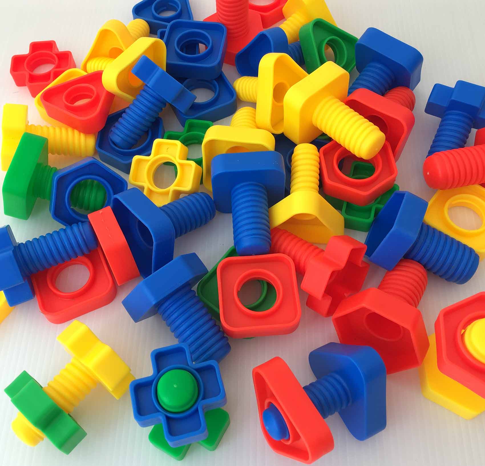 ของเล่นเด็ก 1-3 ปี ชุดของเล่นหมุนน๊อต Montessori Toys จับคู่ตัวต่อทรงเรขา ชิ้นใหญ่เหมาะมือ