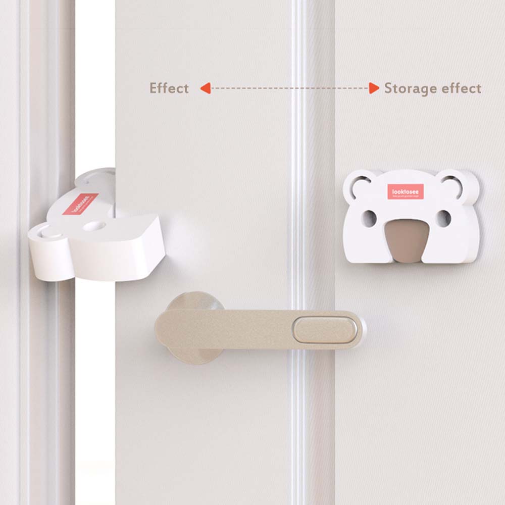 ที่กันประตูหนีบนิ้วเด็ก โฟมหนาพิเศษ +ที่เก็บโฟม Looktosee Child Safety Door Card Finger Guard