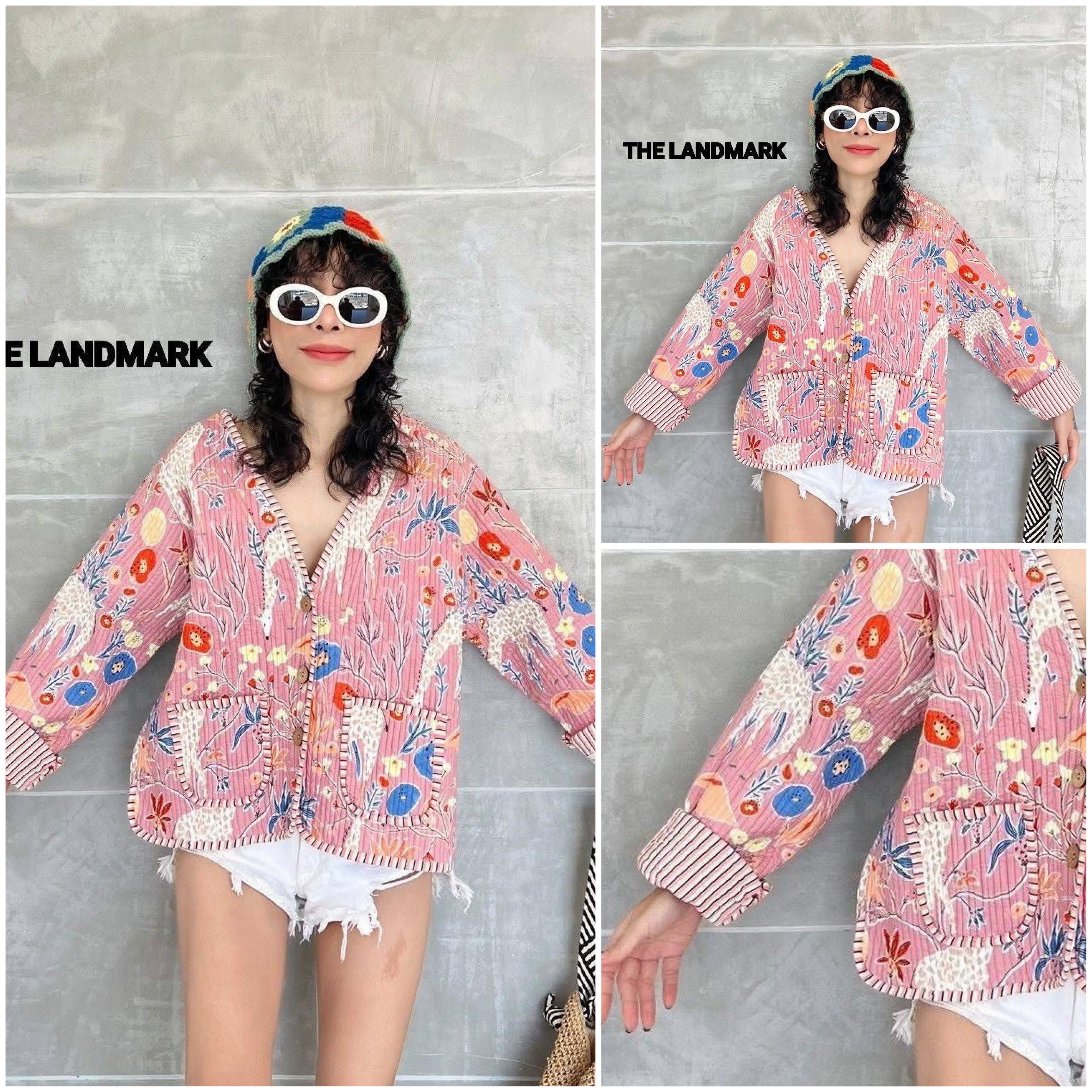 เสื้อคลุมPatchwork ผ้าคอทตอลอินเดียบุนวม เสื้อคลุมกันหนาว ใส่สบาย : สินค้าคุณภาพ (พร้อมส่ง) สำเนา