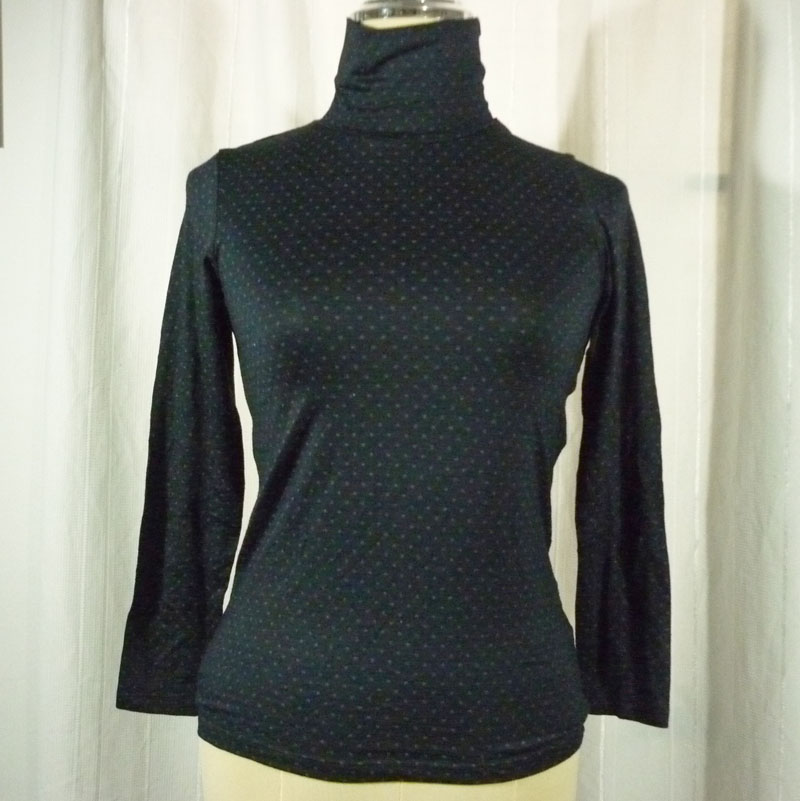 เสื้อฮีทเทคเด็ก ดำจุดเทา Uniqlo Sz140