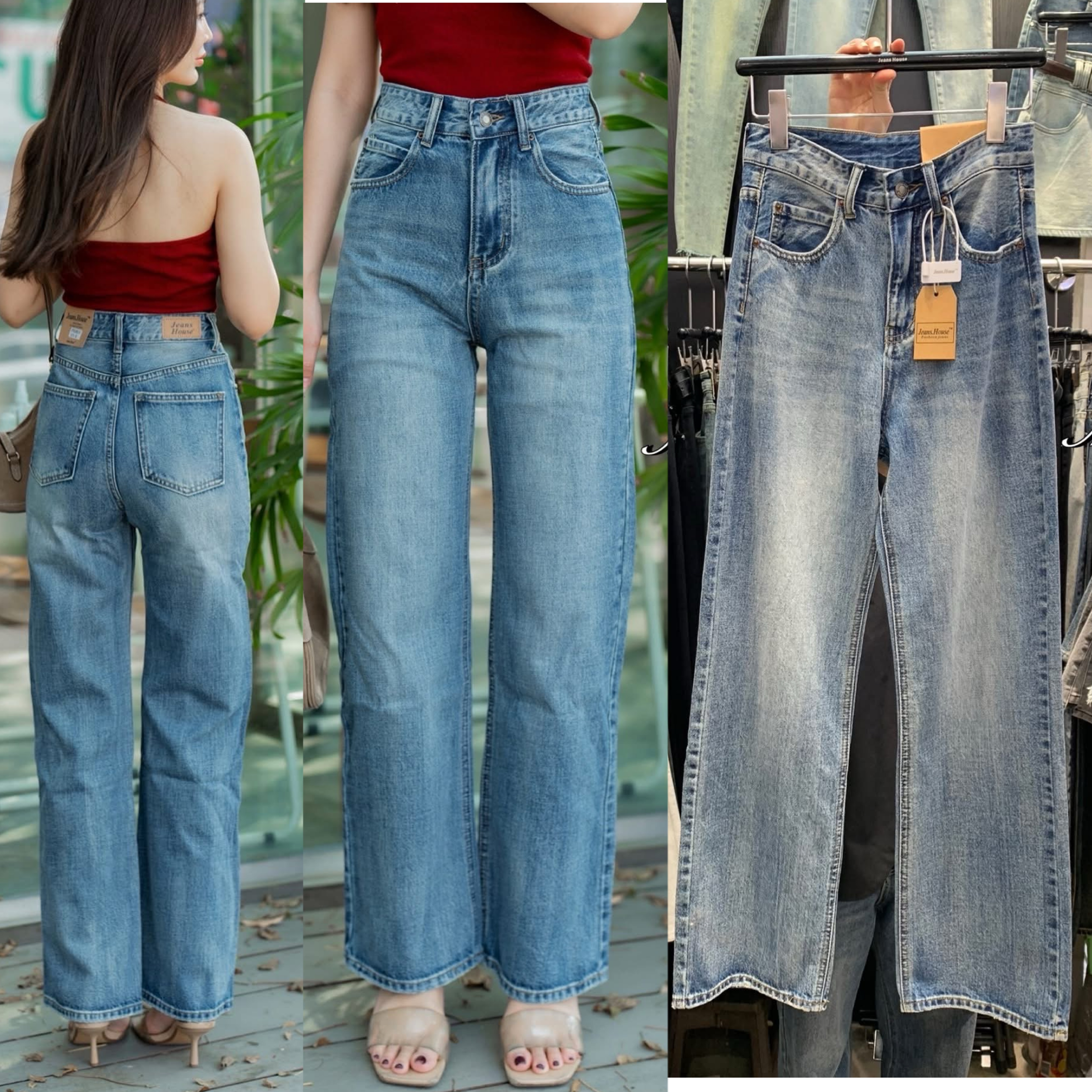 กางเกงทรงกระบอกที่แซปที่สุดในปฐพีนี้ ฮิตกันมากกก งานปังที่สุด (ผ้าไม่ยืด) เพิ่มความสูงให้เมื่อสวมใส เอวสูงปรี๊ดปิดสะดือ ความยาวไม่เต่อ ฟอกสีสวย ใส่สบาย : สินค้าคุณภาพ (พร้อมส่ง)